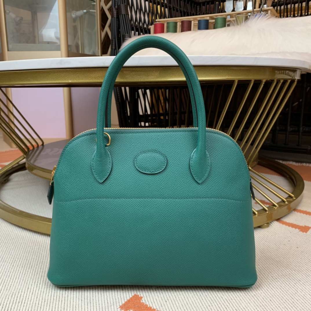 NO:741174,Reservation * Bolide series handbag imported original Esom leather, size 27cm. Handmade wax thread sewing [malachite green] silver buckle, Hermes, hermes, Hermes,19860909预定*Bolide系列手提包进口原版Esom皮,尺寸27cm.手工蜡线缝制【孔雀绿】银扣,爱马仕,hermes,Hermes,,Bag
