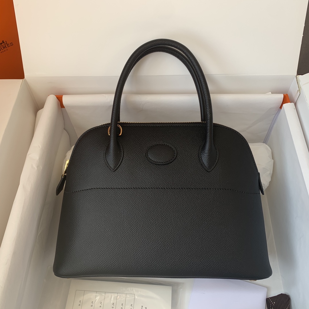 NO:741192,In stock *Bolide series handbag imported original Esom leather, size 27cm. Handmade wax thread sewing [black gold] gold and silver buckle, Hermes, Hermes, Hermes,19860909现货 *Bolide系列手提包进口原版Esom皮,尺寸27cm.手工蜡线缝制【黑金】金银扣,爱马仕,hermes,Hermes,,Bag