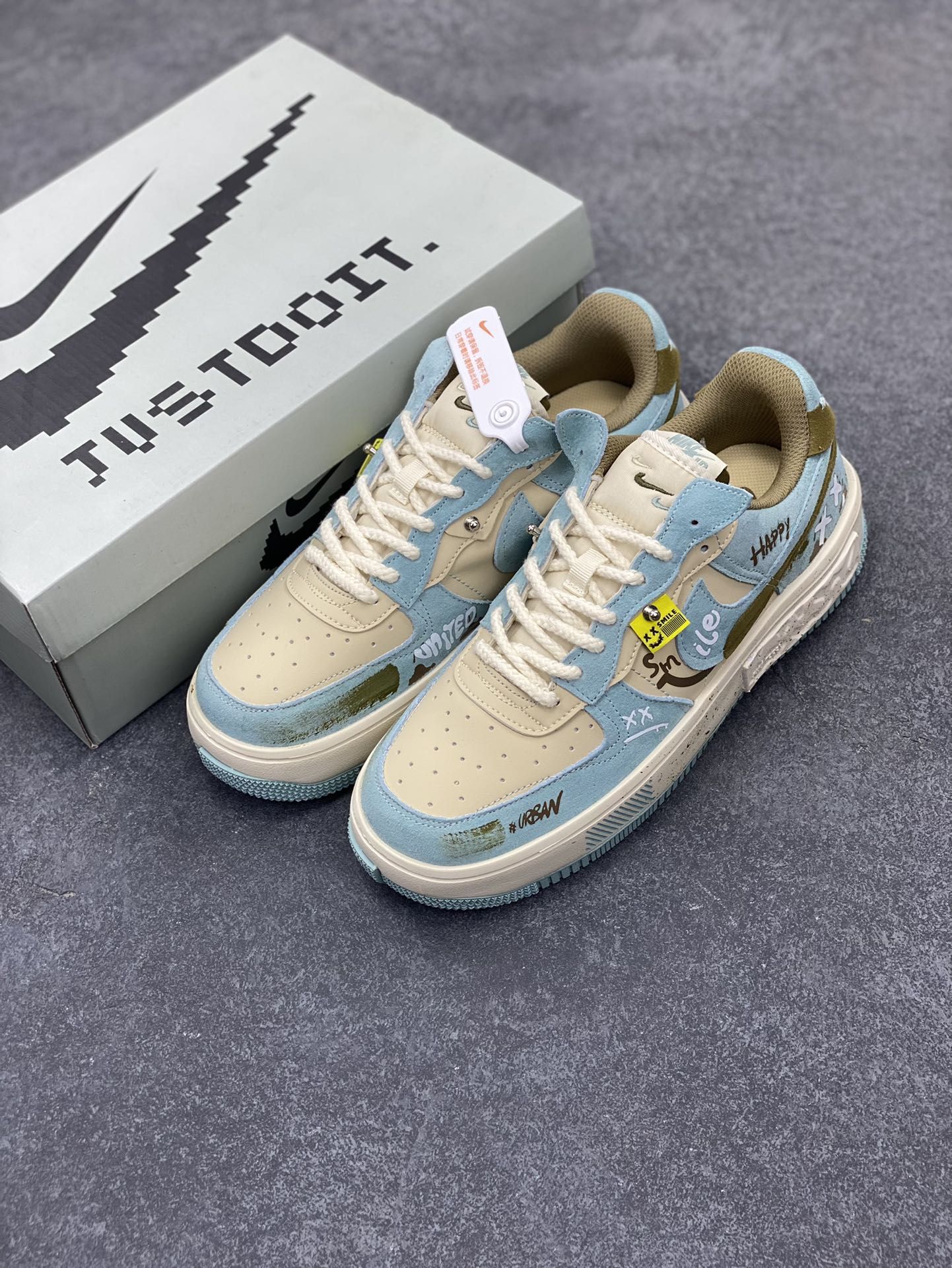 图片[8]-“Enjoy life”NK Air Force 1 Fontanka“苦中作乐” 空军一号定制低帮秋冬板鞋 人生如逆旅，苦乐常相伴。在生活的重重压力与磨难之下，苦中作乐犹如黑暗中的一丝曙光，给予我们继续前行的力量与勇气，享受生活 货号：CW6688-508 尺码：36 36.5 37.5 38 38.5 39 40 40.5 41 42 42.5 43 44 44.5 45-选品中心