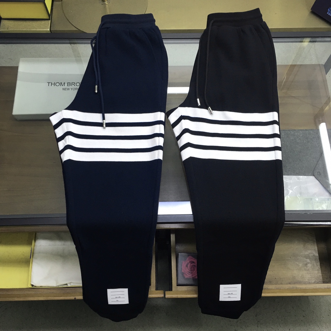  新品🌹 《TB》💕最新季 🆕原版级🆕独家帆船俱乐部四条纹T*B 华夫格系列长裤🔥 
独家定制原版级色织
