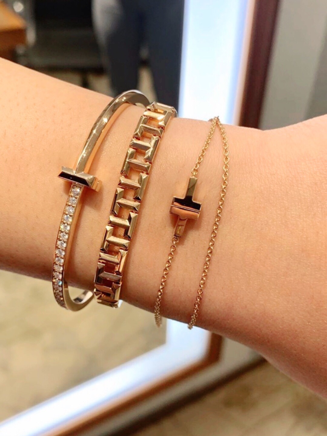 [Tiffany & Co. Jewelry]203117 [Our Product] T1 Narrow Edition Diamond Bracelet
