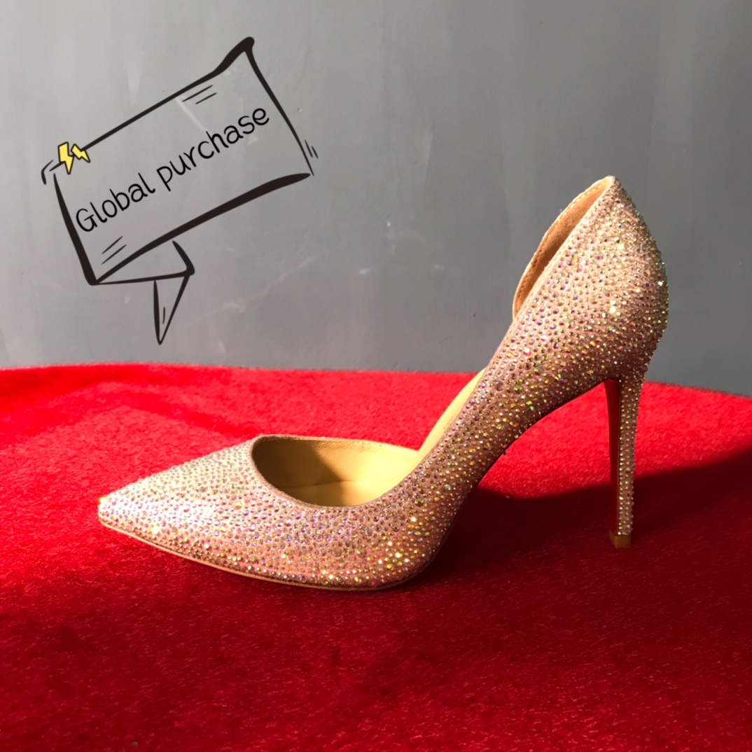 NO:100384,High-end custom gift shoes classic diamond style series!  H10Cm size 35-42, genuine leather bottom. Customized model does not return or exchange 8870-006 foundation color imitation diamond standard European code No:8870-006 Color:pink ​​Material:diamond Lining:goat leather Heel height:10Cm Sole:leather sole Size:EUR 35-42 (US 4-11):,,christian louboutin,Leather soles19860909高端订制 礼鞋精典钻石款系列！ H10Cm尺码35-42码,真皮大底.订制款不退不换8870-006粉底幻彩仿奥钻 标准欧码 No:8870-006 Color:pink Material:diamond Lining:goat leather Heel heigh:10Cm Sole:leather sole Size:EUR 35－42（US 4一11) :,,christian louboutin,Leather soles,Women's Shoes