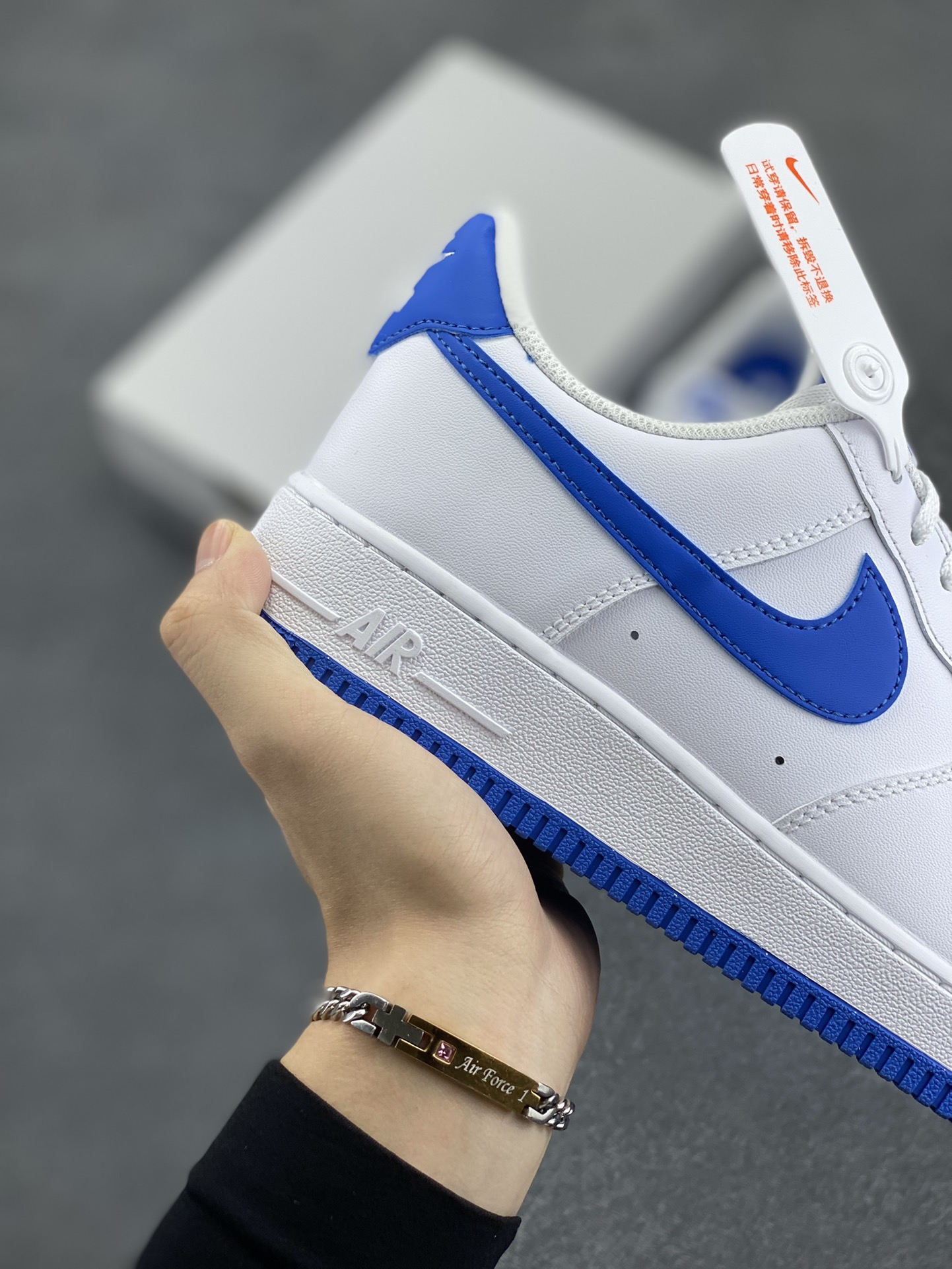 图片[6]-Nk Air Force 1\’07 Low 白宝蓝 空军一号低帮休闲板鞋 原楦头原纸板 打造纯正空军版型#专注外贸渠道 全掌内置蜂窝气垫 #原盒配件 原厂中底钢印、拉帮完美 货号：FJ4146-103 尺码：35.5 36 36.5 37.5 38 38.5 39 40 40.5 41 42 42.5 43 44 44.5 45-选品中心