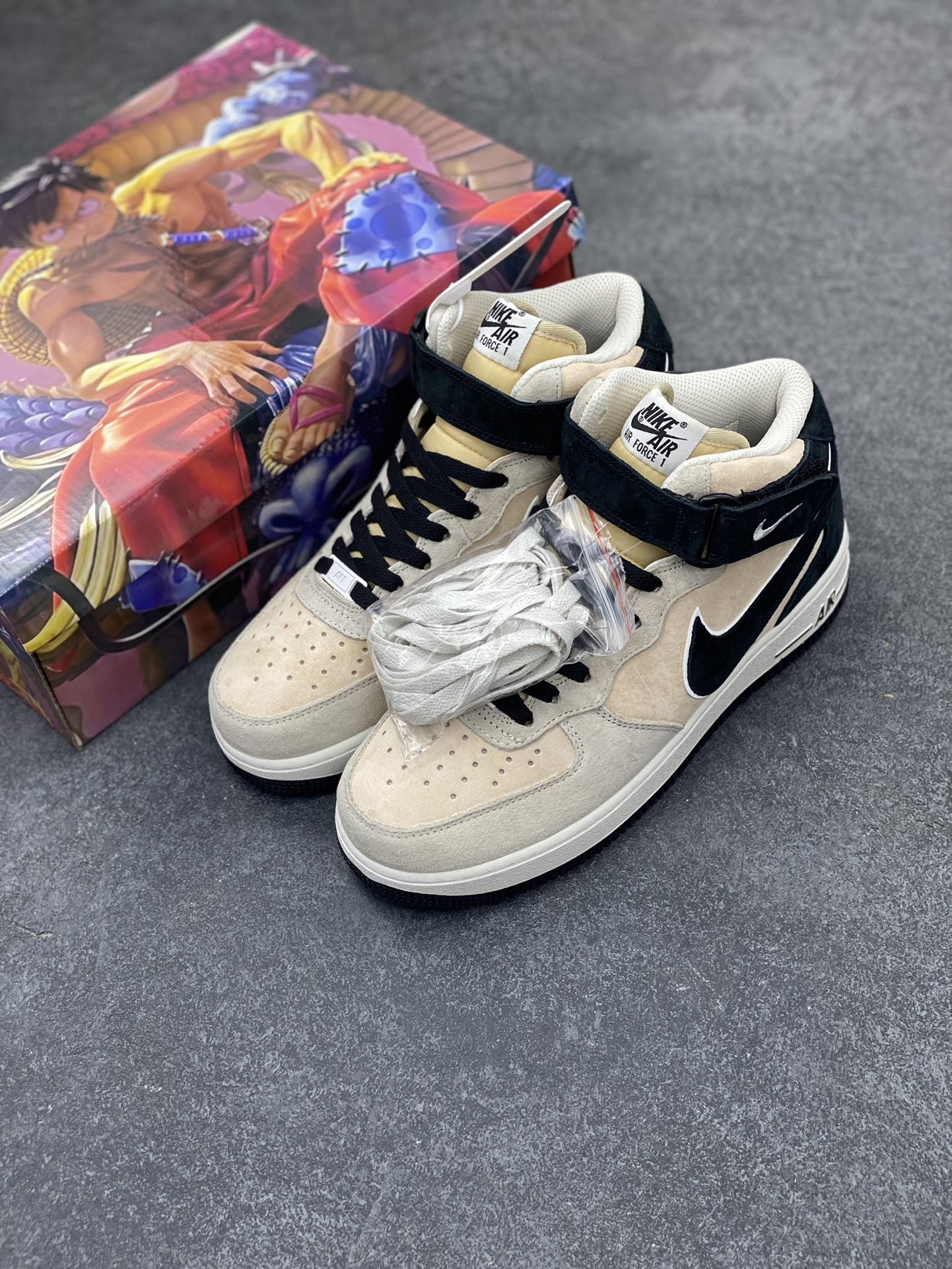 图片[8]-Nike Air Force 1 MID 灰黑 空军一号低帮休闲板鞋 原厂麂皮 原楦原纸板 纯正版型 正品NFC感应芯片 高清洁度 内置全掌气垫 货号：CG9908-106 尺码：36 36.5 37.5 38 38.5 39 40 40.5 41 42 42.5 43 44 44.5 45-选品中心