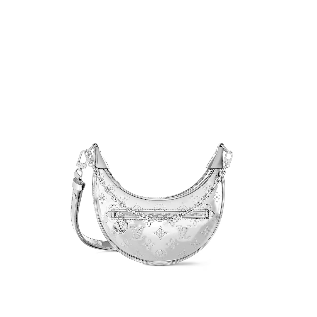 NO:551724,[LOO handbag] m11833 silver/patent leather,19860909【LOO 手袋】 m11833 银色/漆皮,,Bag