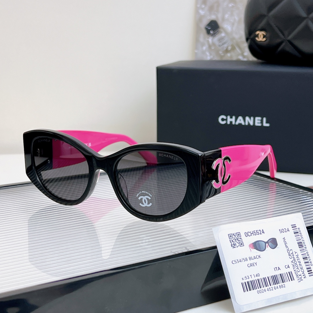 CHANEL高版本MOD5524SIZE53-19-140官网原版1:1拼色