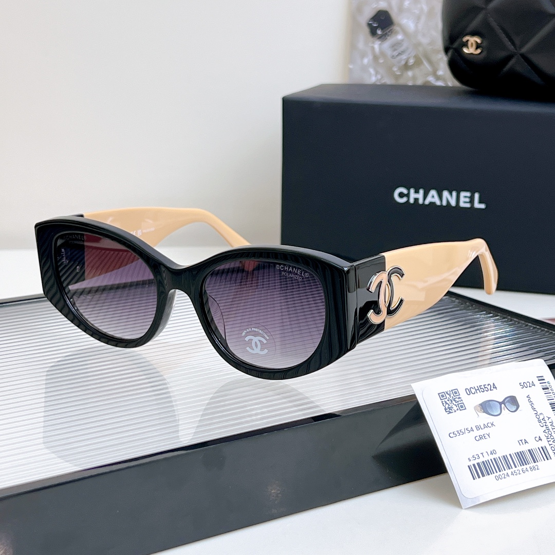 CHANEL高版本MOD5524SIZE53-19-140官网原版1:1拼色