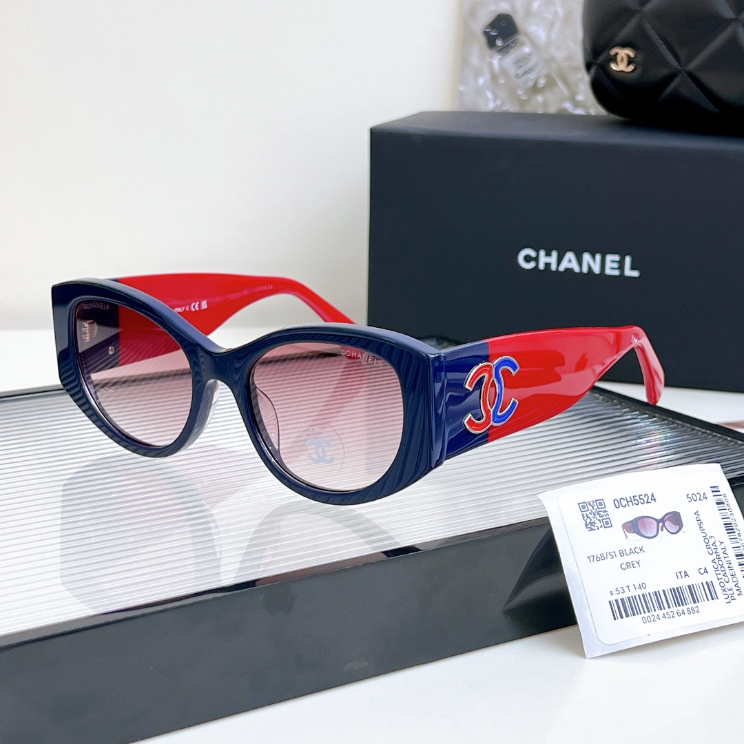 CHANEL高版本MOD5524SIZE53-19-140官网原版1:1拼色