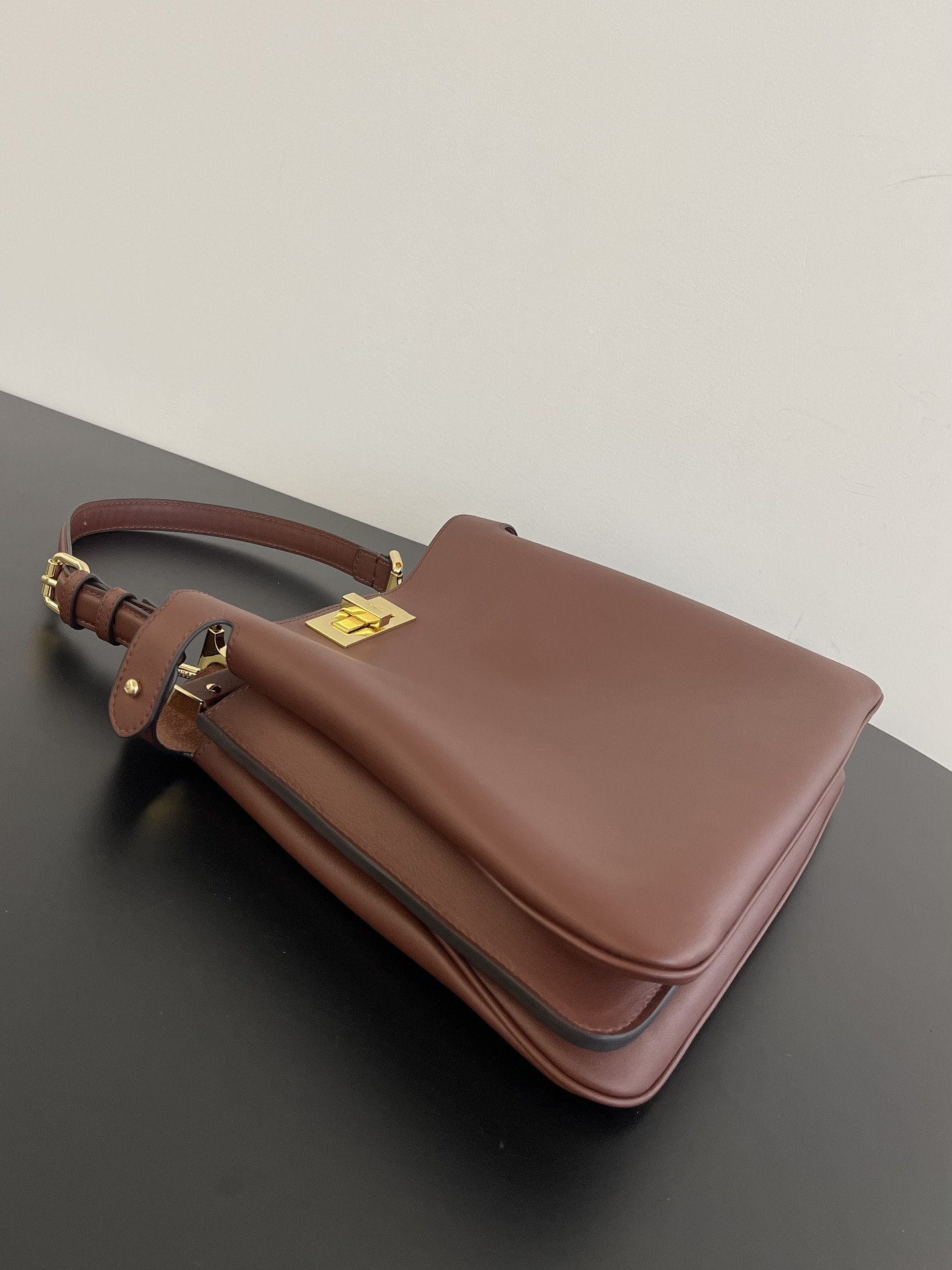 Fendi Peekaboo Soft Leather Satchel with Gold-tone Hardware, Adjustable Strap 4 i1732866232 1893 2
