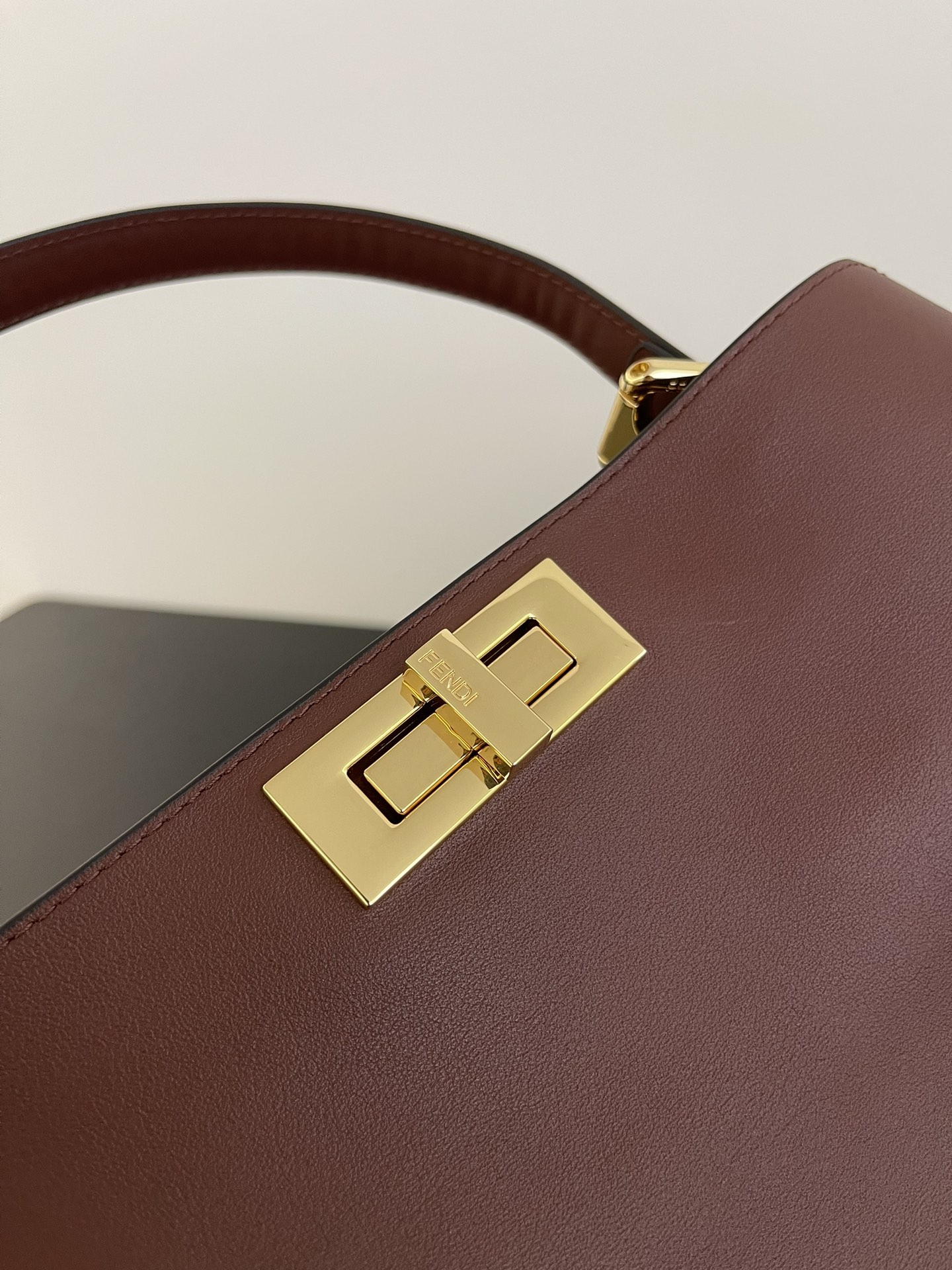 Fendi Peekaboo Soft Leather Satchel with Gold-tone Hardware, Adjustable Strap 6 i1732866232 8928 5