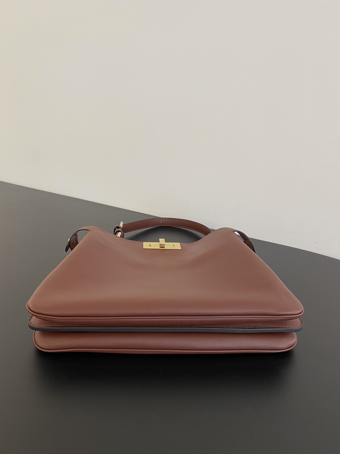 Fendi Peekaboo Soft Leather Satchel with Gold-tone Hardware, Adjustable Strap 10 i1732866292 4878 0