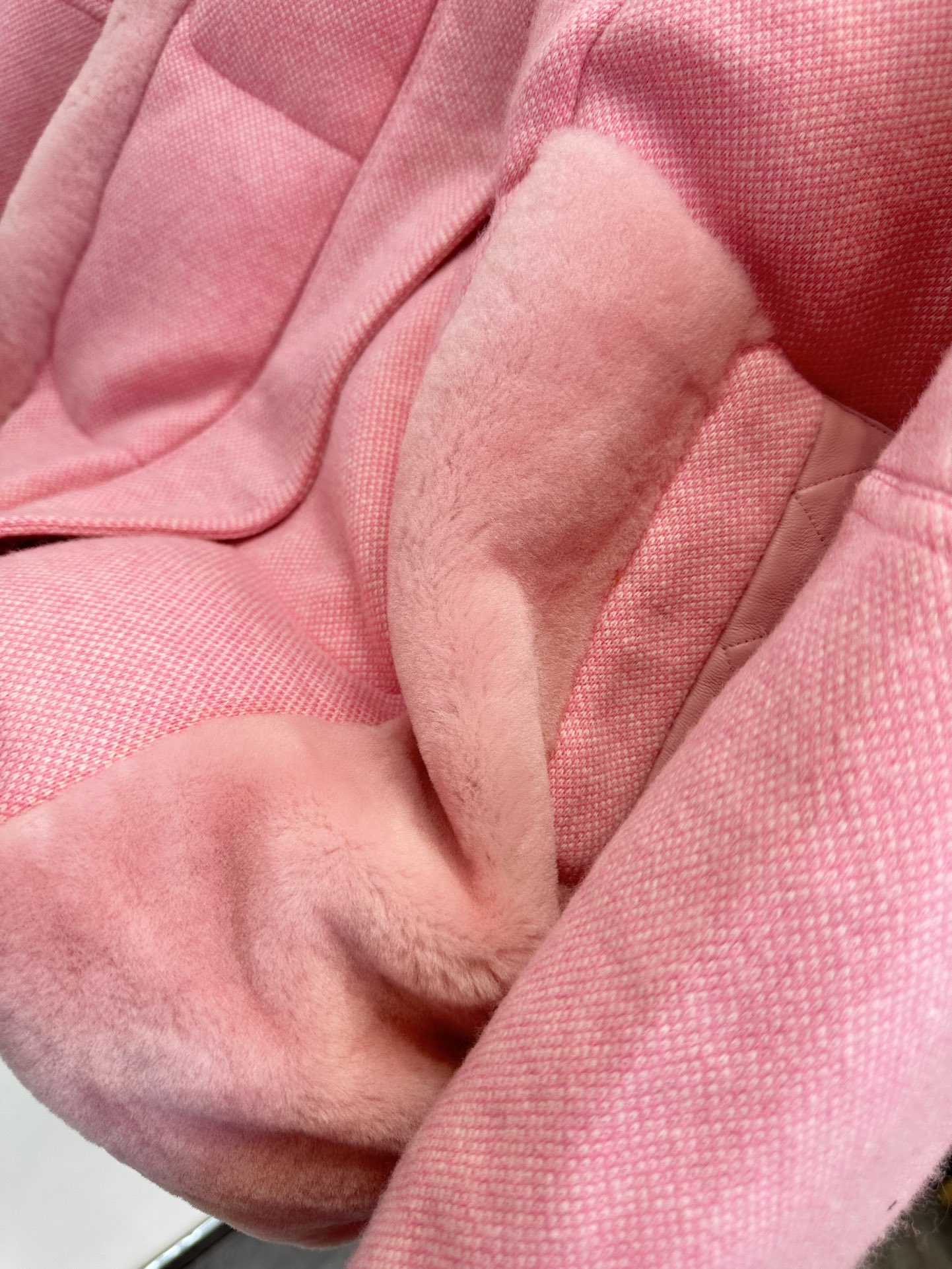 THOMOS P3427 Wool Puffed Suit: Fashionable and Warm for Autumn/Winter, Green Pink. - 图片 8