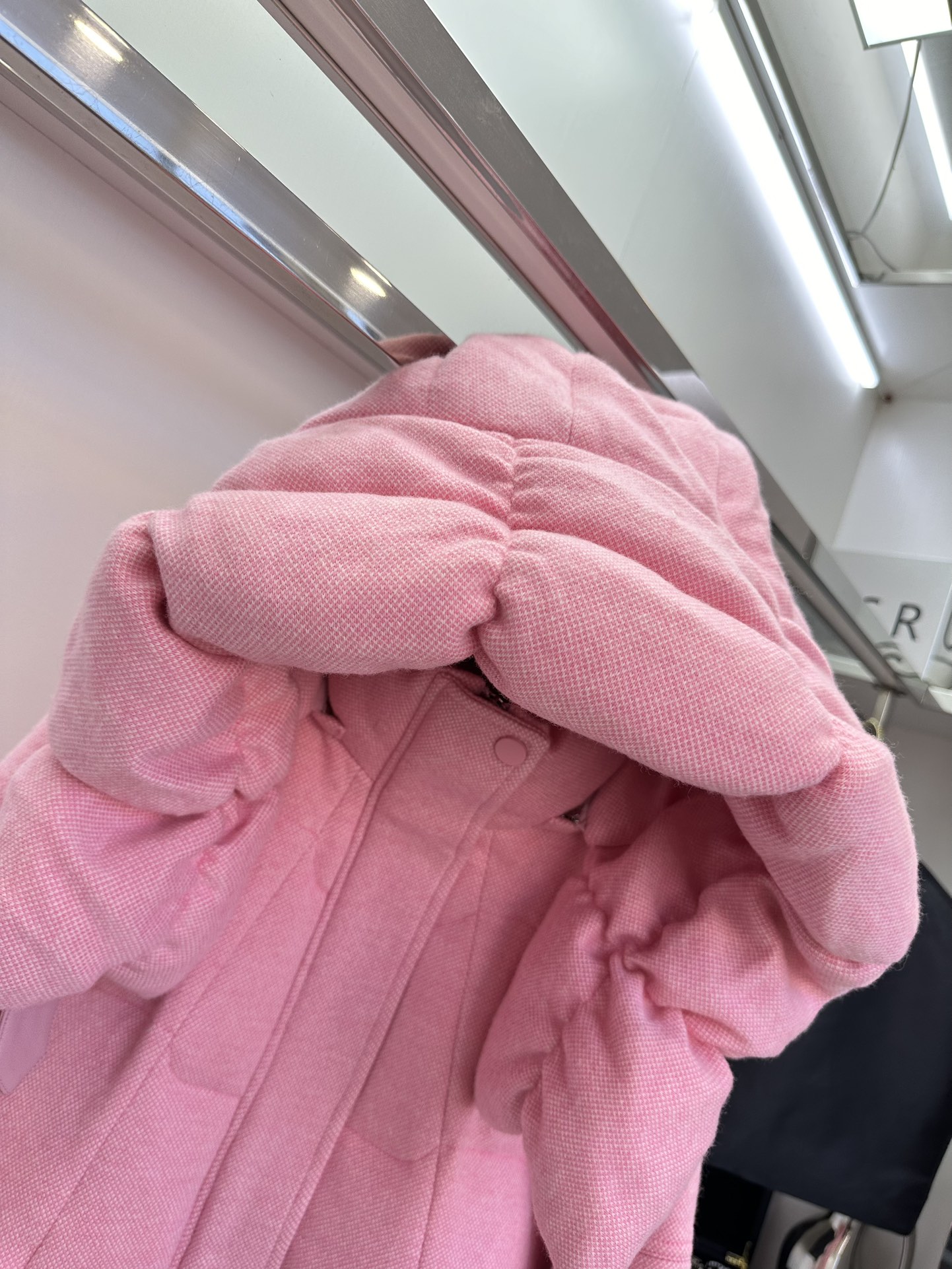 THOMOS P3427 Wool Puffed Suit: Fashionable and Warm for Autumn/Winter, Green Pink. - 图片 9
