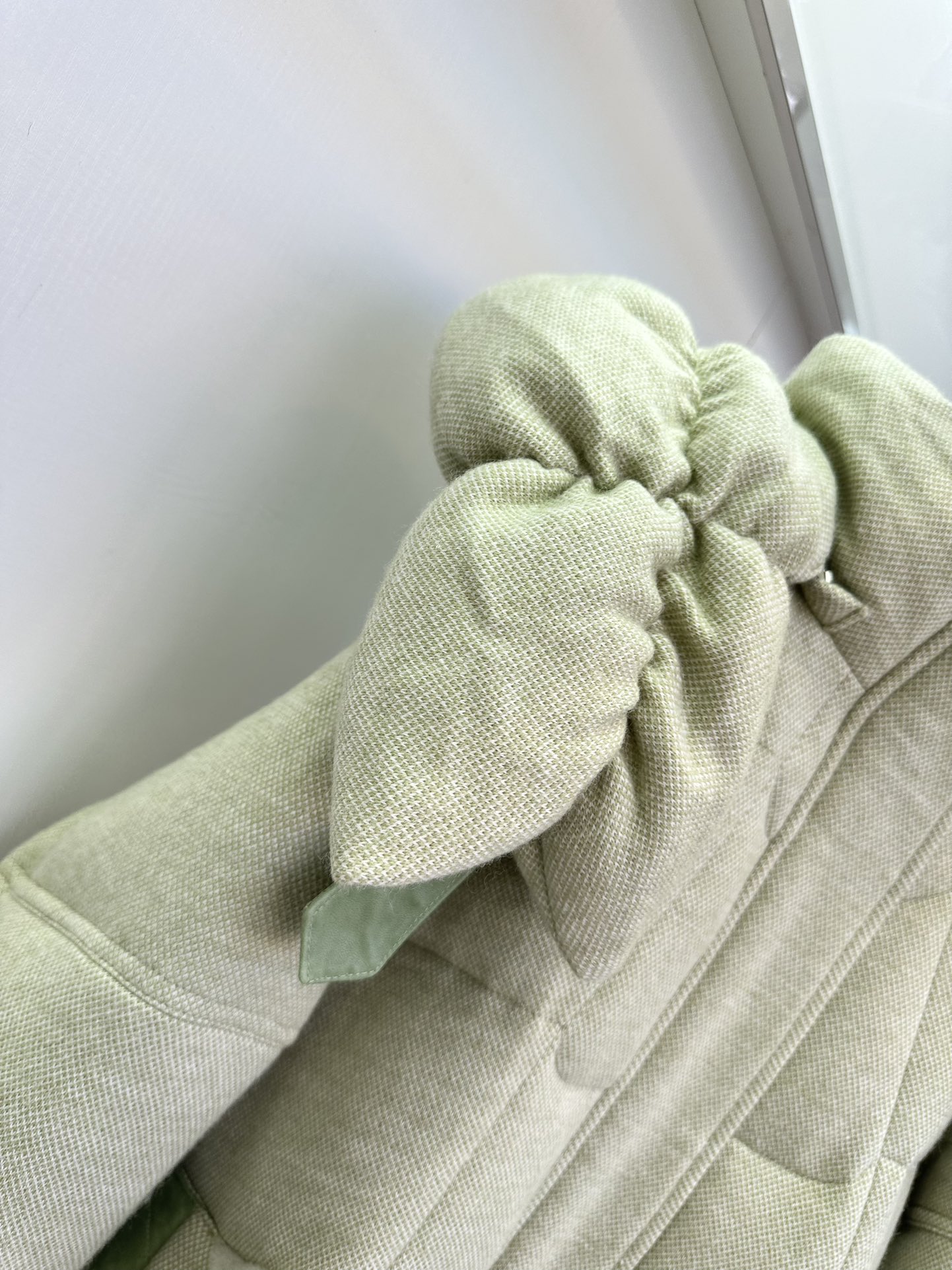 THOMOS Green Pink Wool Puffed Suit for Women, Sizes S-L, Autumn/Winter 2024 - 图片 5