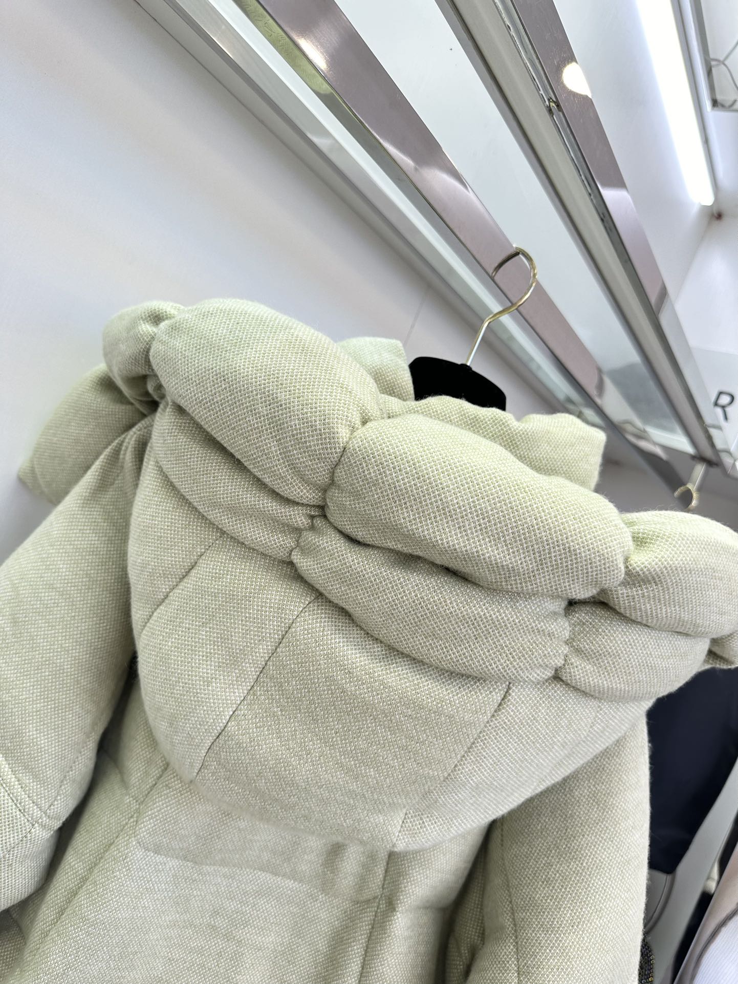 THOMOS Green Pink Wool Puffed Suit for Women, Sizes S-L, Autumn/Winter 2024 - 图片 7