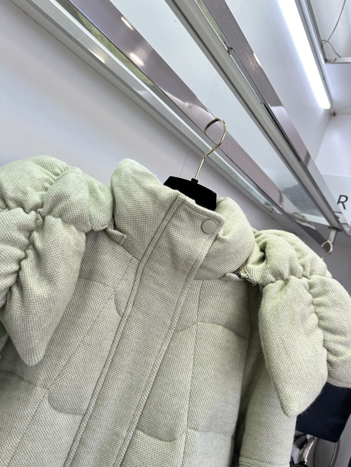 THOMOS Green Pink Wool Puffed Suit for Women, Sizes S-L, Autumn/Winter 2024 - 图片 9