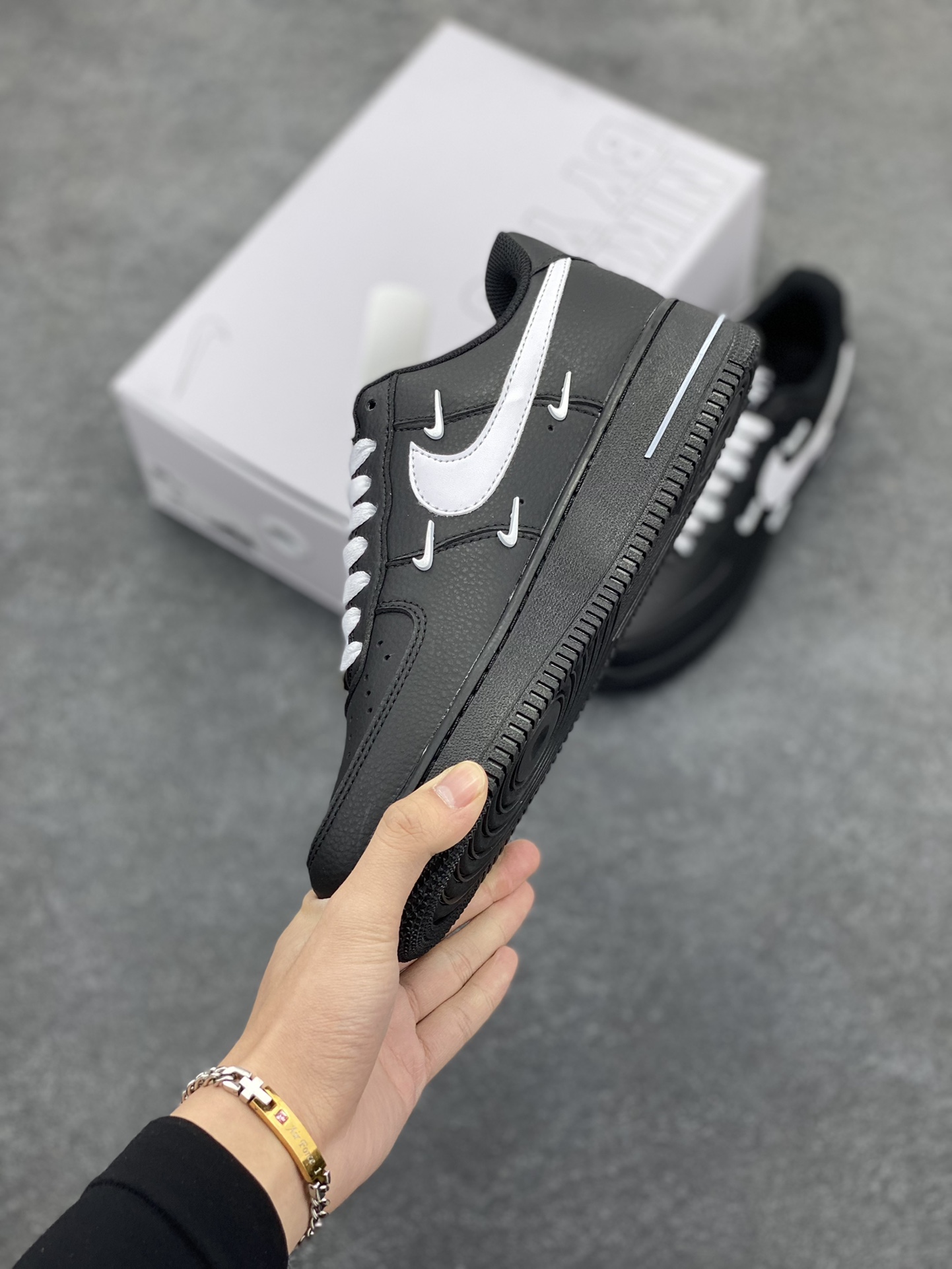 图片[3]-NK Air Force 1‘07 Low 定制款抽屉盒 空军一号低帮休闲板鞋 定制皮料 原楦原纸板 纯正版型 高清洁度 内置全掌气垫 货号：CW2288-111 尺码：36 36.5 37.5 38 38.5 39 40 40.5 41 42 42.5 43 44 44.5 45-选品中心