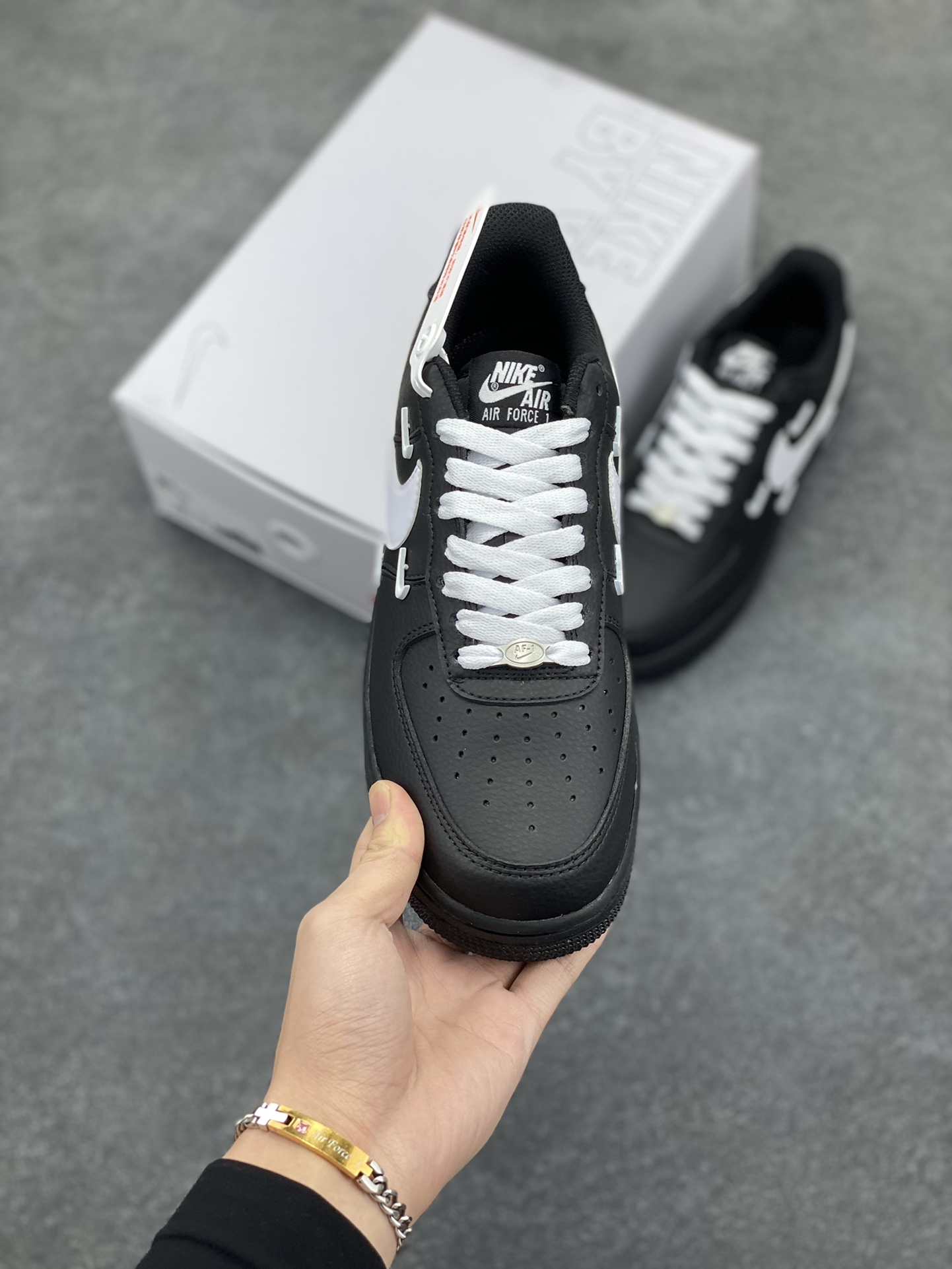 图片[2]-NK Air Force 1‘07 Low 定制款抽屉盒 空军一号低帮休闲板鞋 定制皮料 原楦原纸板 纯正版型 高清洁度 内置全掌气垫 货号：CW2288-111 尺码：36 36.5 37.5 38 38.5 39 40 40.5 41 42 42.5 43 44 44.5 45-选品中心