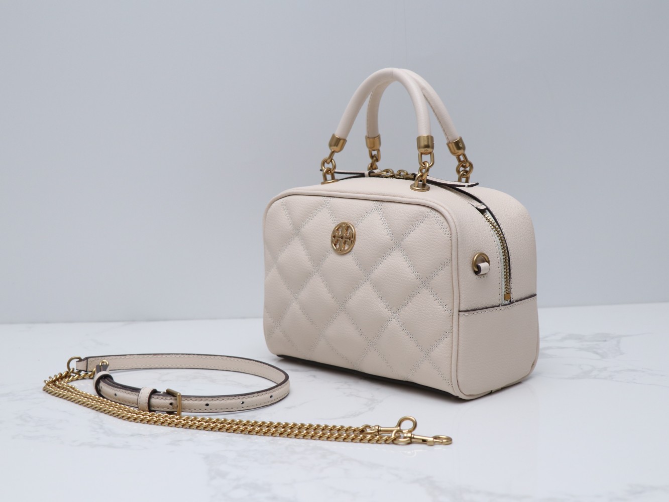 Tory Burch ～ TB新款手提斜挎包 山羊皮