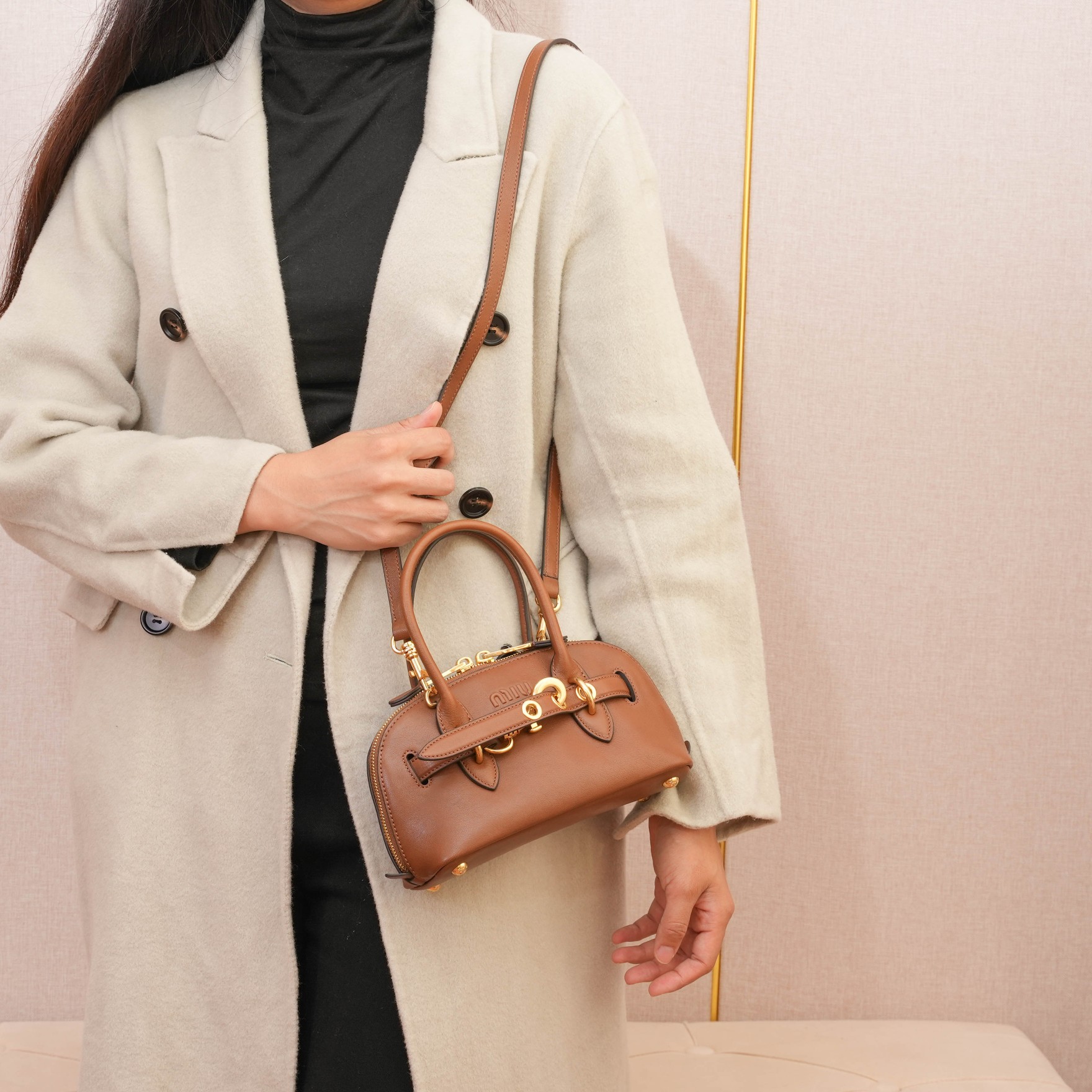Miu Miu Style Brown Bag Lookbook Reference image 2