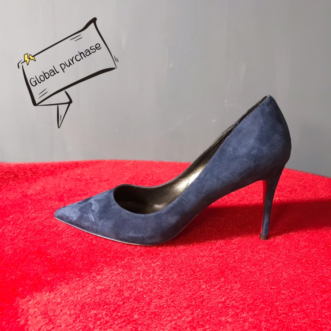 NO:100446,High-end customization 2025 spring and summer classic series!  H8.5Cm, size 34-42. Customized model, no return or exchange. 9039-001 Navy blue deer leather, black sheepskin, big leather bottom, official website synchronization Standard European code No:9039-001 Color:blue/black Material:veau velours Lining:goat leather Heel height:8.5Cm Sole:leather sole Size:EUR 34-42 (US 4-11):,,christian louboutin,sheepskin19860909高端订制 2025春夏精典款系列！ H8.5Cm,尺码34-42码. 订制款,不退不换.9039-001藏青色鹿皮,黑色羊皮里,真皮大大底,官网同步 标准欧码 No:9039-001 Color:blue/black Material:veau velours Lining:goat leather Heel heigh:8.5Cm Sole:leather sole Size:EUR 34－42（US 4一11) :,,christian louboutin,sheepskin,Women's Shoes