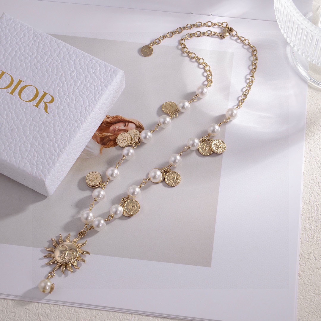 Dior Jewelry Necklaces & Pendants Gold Summer Collection Fashion