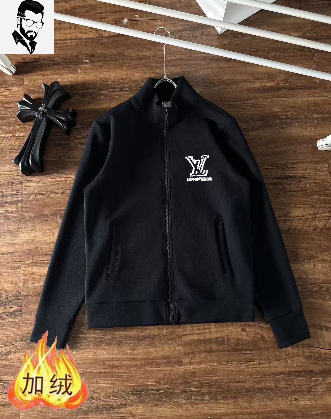 Louis Vuitton Men's Winter Fleece Tracksuit, Comfortable & Stylish Outfit 3 i1733493290 4908 1