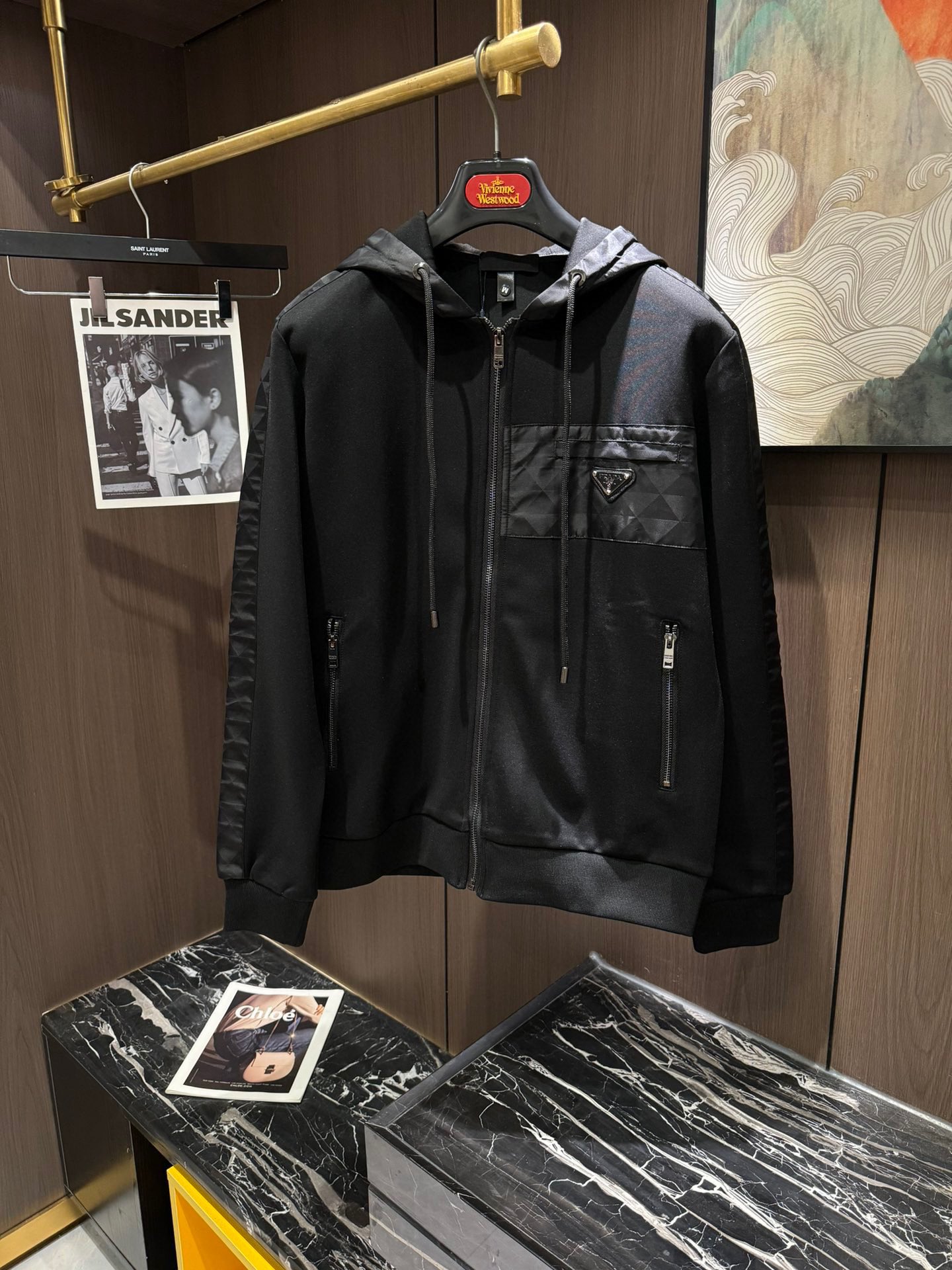 Prada 2024 Men's Black Hoodie Sweatshirt Set, Premium Quality, M-3XL Sizes 3 i1733495277 1859 1