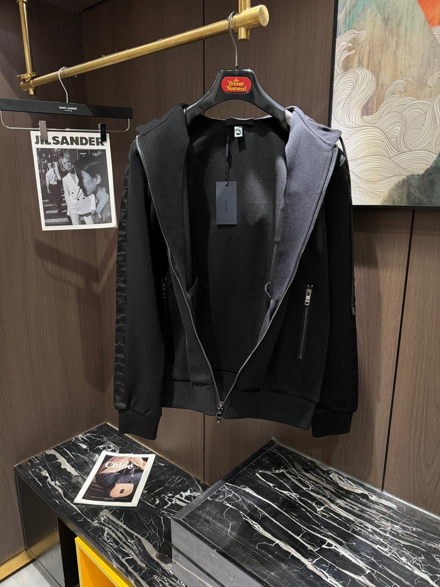 Prada 2024 Men's Black Hoodie Sweatshirt Set, Premium Quality, M-3XL Sizes 4 i1733495277 407 2