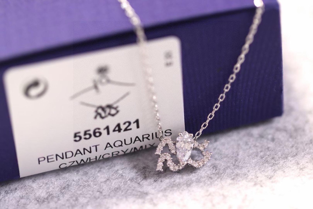  Swarovski  水瓶座守护神锁骨项链

这款施华洛世奇链坠是以星座的符号为灵感。其时尚十足的星座