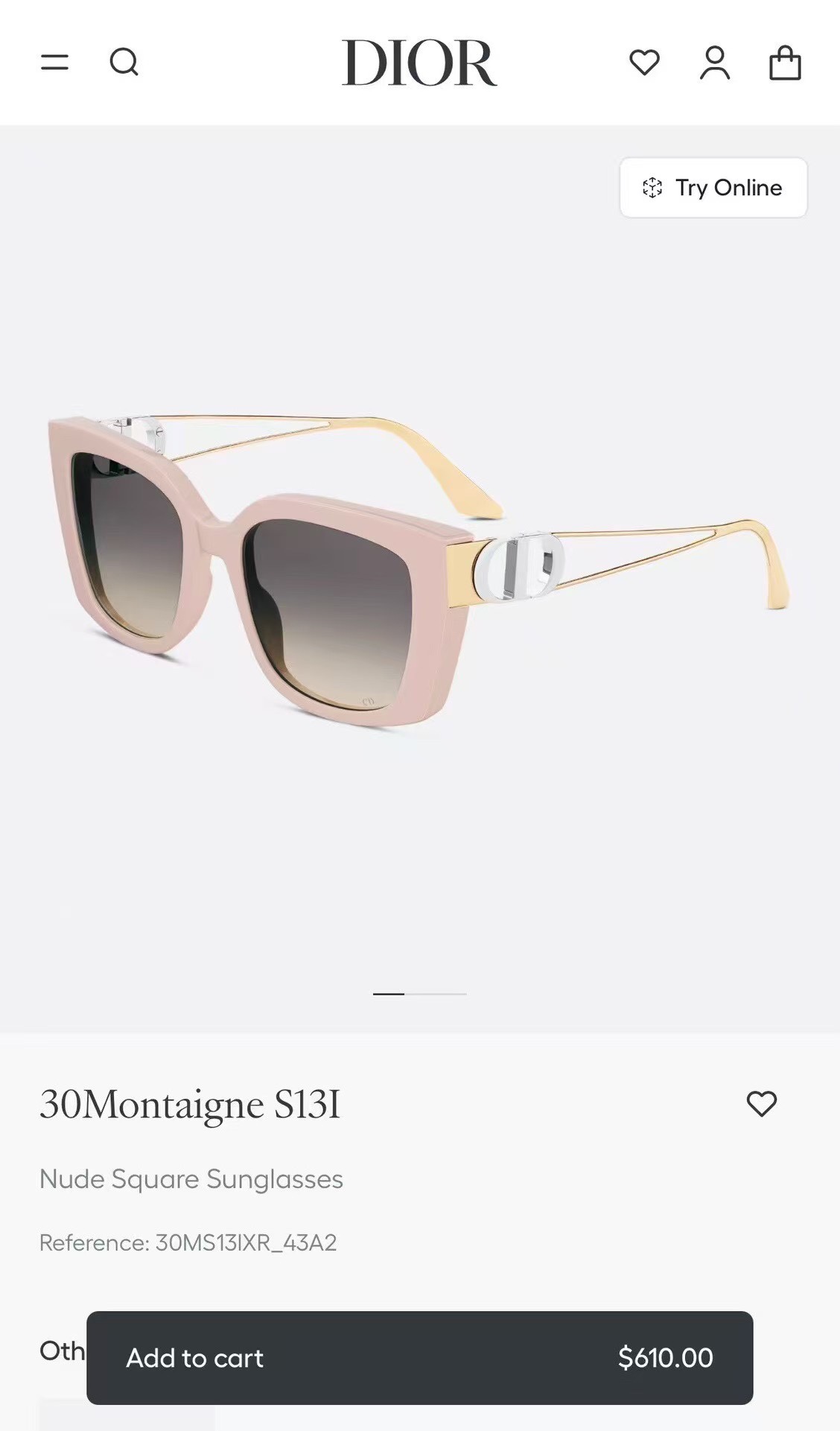 ️DIO*MODELDiorSignatureS13F