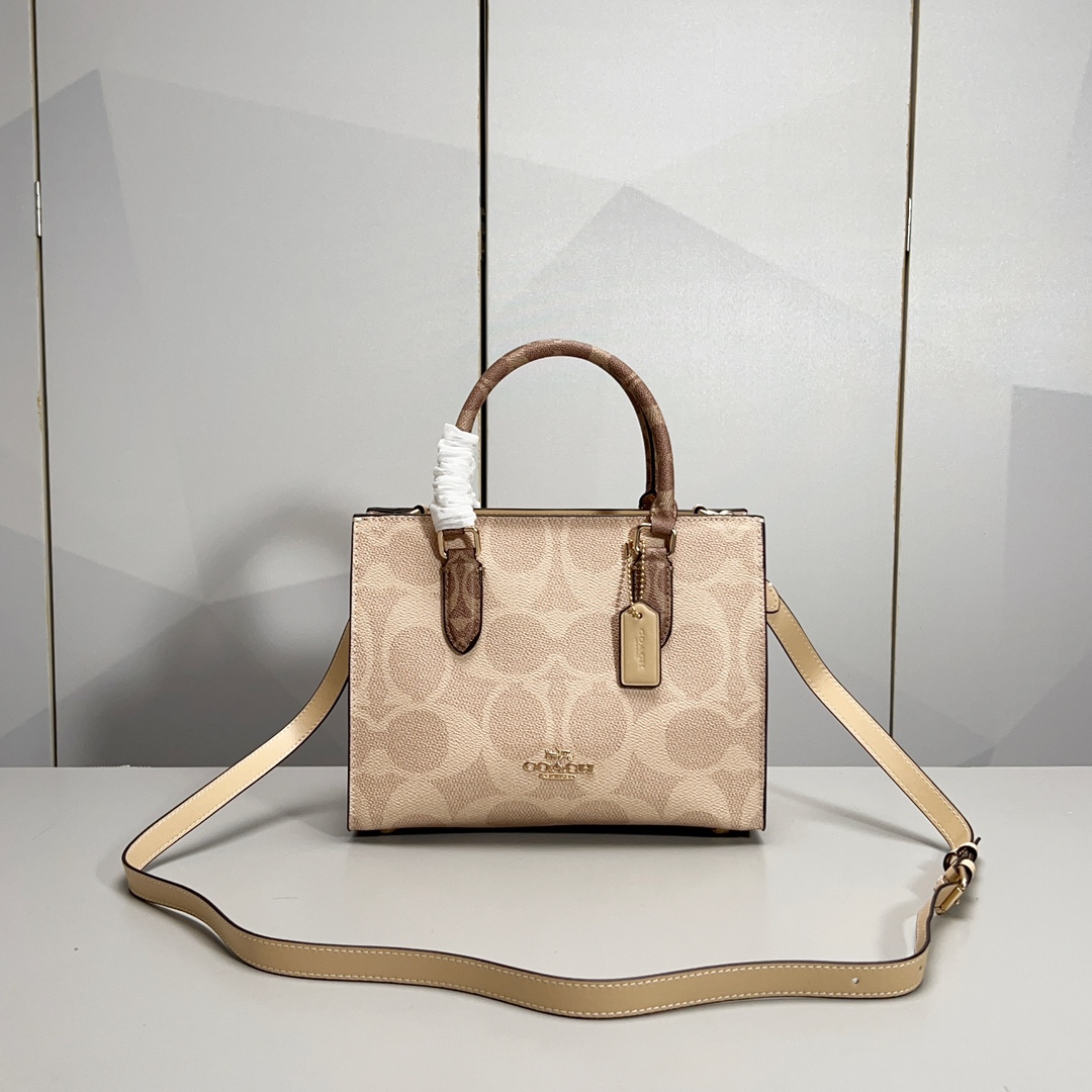 Coach Maggie Tote Bag with Signature Logo, Small Size, Perfect for Autumn. 2 i1733763850 2701 0