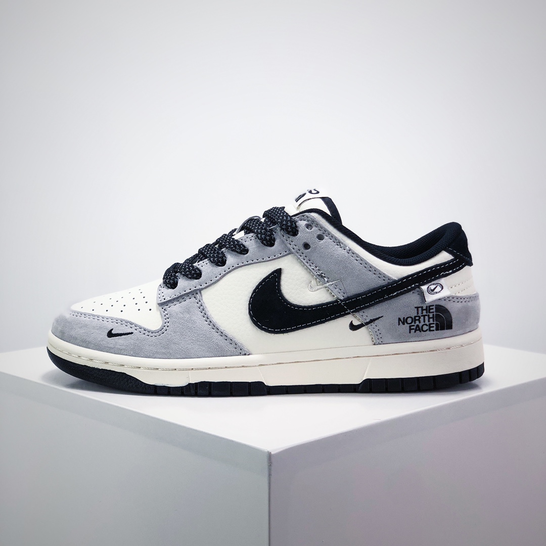 Nike SB Dunk Low“ 北面联名——灰黑双小勾” 周年高端定制 低帮休闲板鞋 定制鞋盒 大厂纯原品质出货 超高清洁度 皮料切割干净无任何毛边 细节完美 货号:XX3168-108