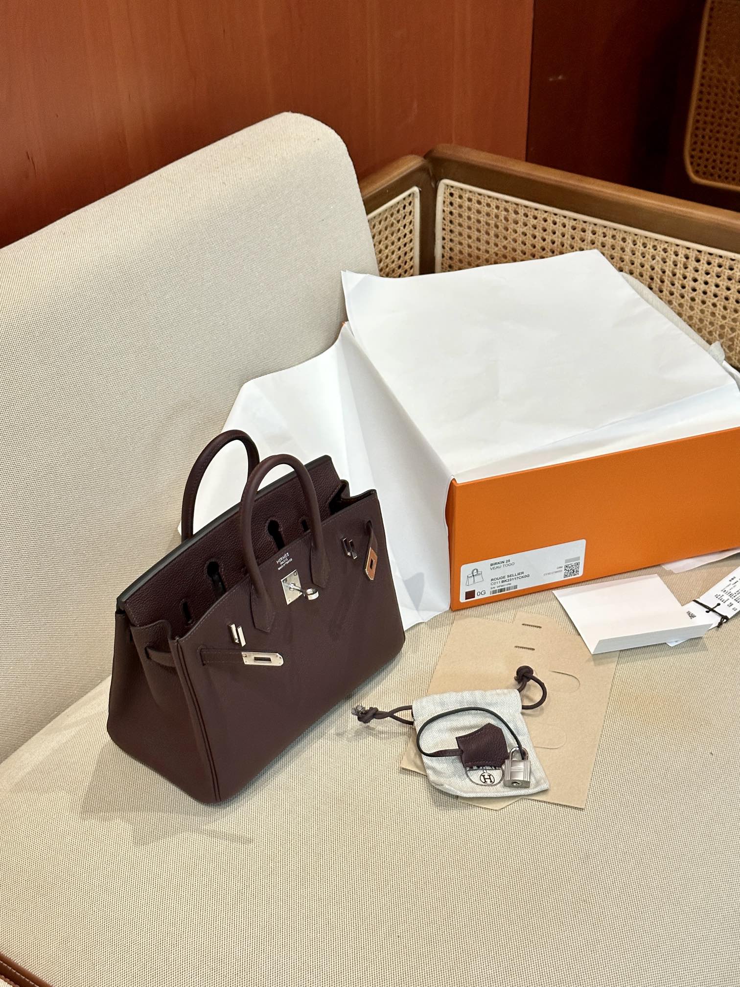 Hermes Birkin Brown tote shoulder