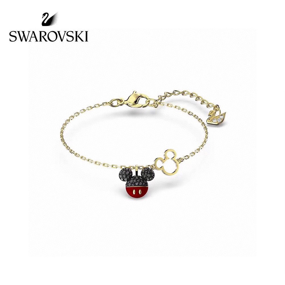  swarovski 趣致金色米奇老鼠 手链

这款可爱精美的手链，镶有两枚抢眼夺目的米奇老鼠装饰，一枚