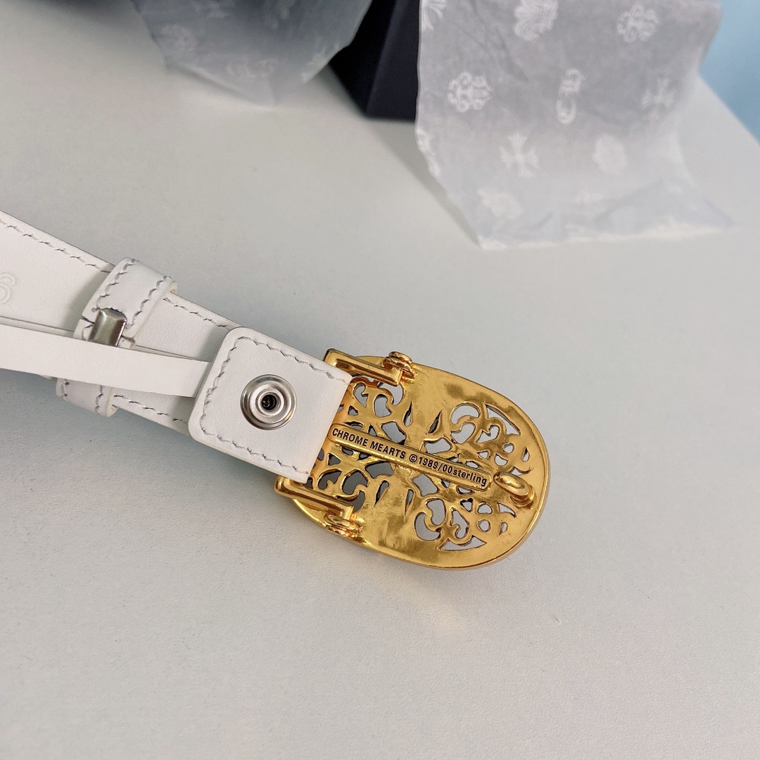 “ChromeHearts Crocine-Mini Belt: Perfect Ceremonial Accessory for Ms. Crocson” - 图片 5