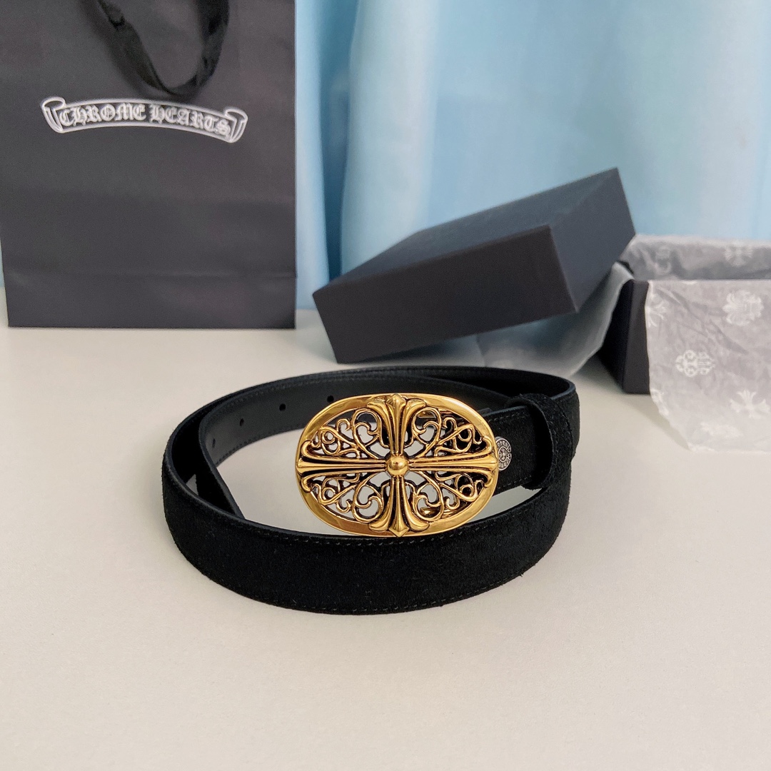 “ChromeHearts Crocine-Mini Belt: 2.5cm Wide for Ms. Crocson’s Ceremony” - 图片 3