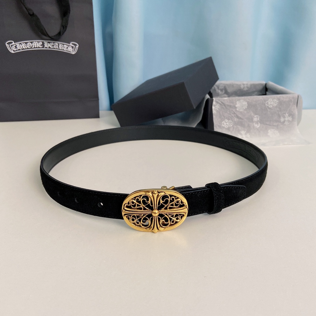 “ChromeHearts Crocine-Mini Belt: 2.5cm Wide for Ms. Crocson’s Ceremony” - 图片 1