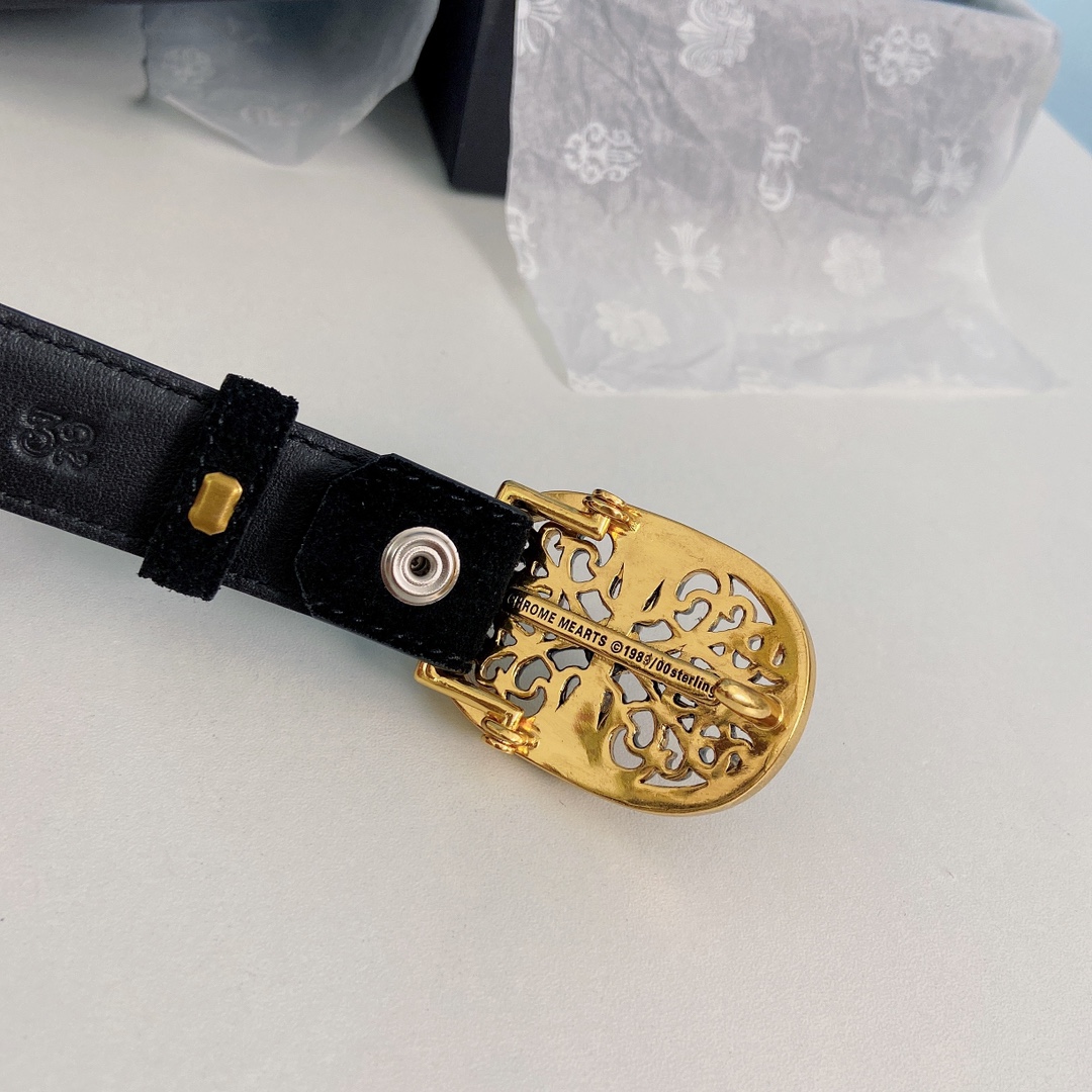 “ChromeHearts Crocine-Mini Belt: 2.5cm Wide for Ms. Crocson’s Ceremony” - 图片 4