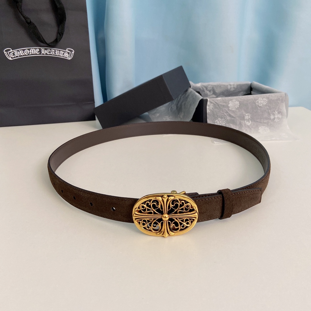 “ChromeHearts Crocine-Mini Belt: 2.5cm Wide for Ms. Crocson’s Ceremony” - 图片 1