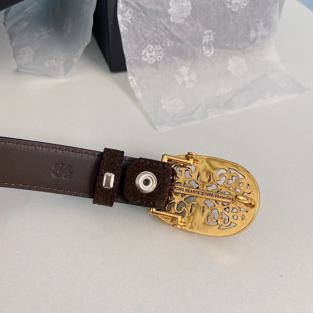 “ChromeHearts Crocine-Mini Belt: 2.5cm Wide for Ms. Crocson’s Ceremony” - 图片 5