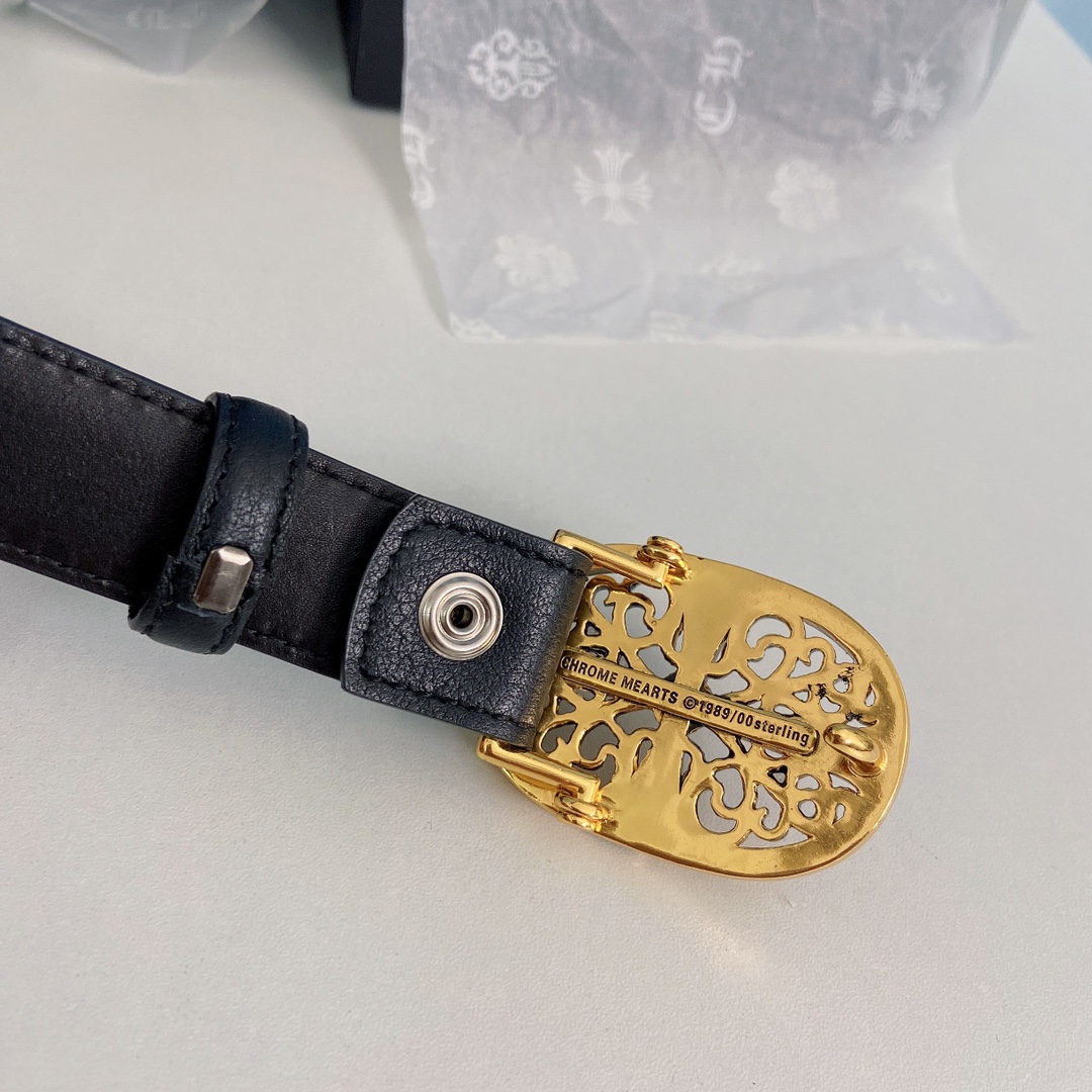 “ChromeHearts Crocine-mini Belt: 2.5cm Wide for Ms. Crocson’s Ceremony” - 图片 4