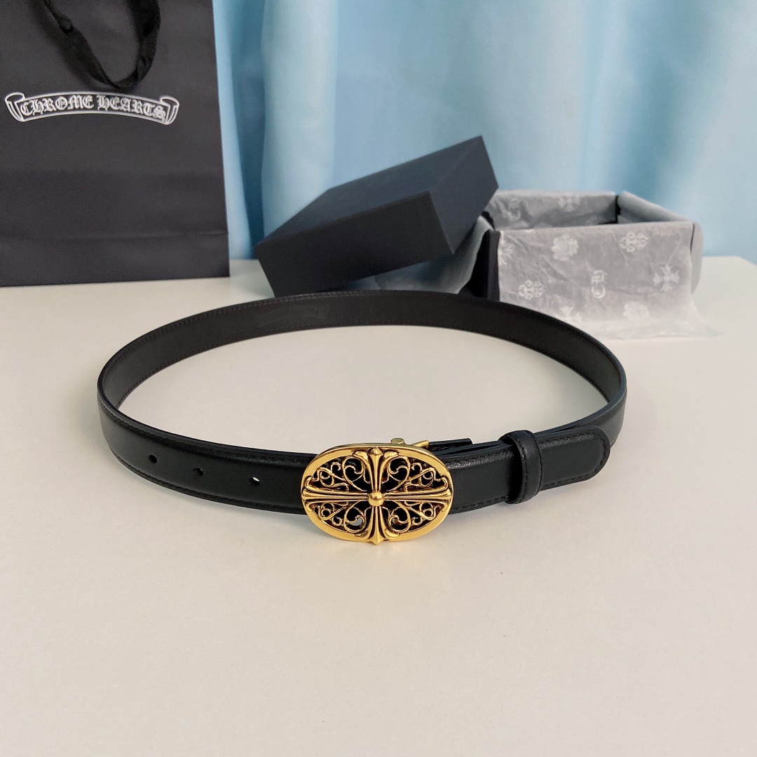 “ChromeHearts Crocine-mini Belt: 2.5cm Wide for Ms. Crocson’s Ceremony” - 图片 1