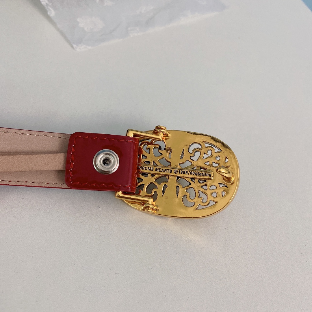 “ChromeHearts Crocine-Mini Belt: 2.5cm Wide for Ms. Crocson’s Ceremony” - 图片 3