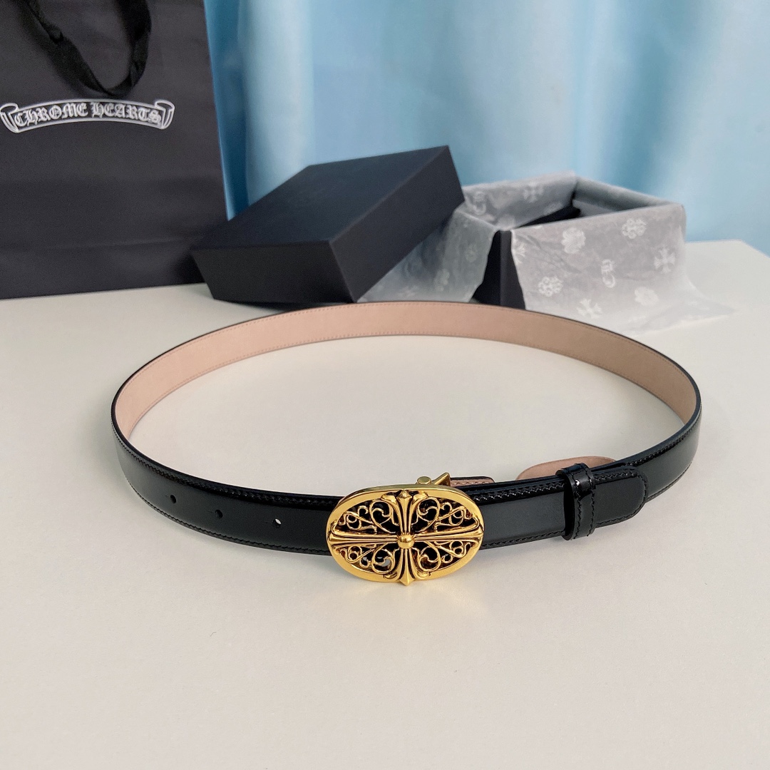 “ChromeHearts Crocine-Mini Belt: Perfect Purchase for Ms. Crocson” - 图片 1