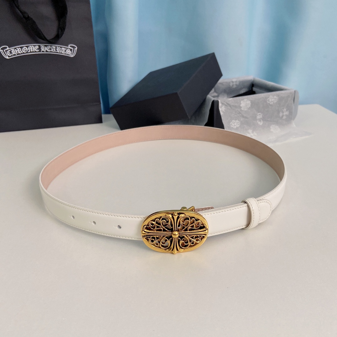 “ChromeHearts Crocine-Mini Belt: 2.5cm Wide, Perfect for Ms. Crocson’s Ceremony” - 图片 1