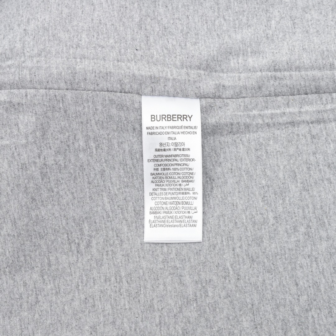 Burberry/巴宝莉 刺绣TB格纹拼接拉链卫衣外套
