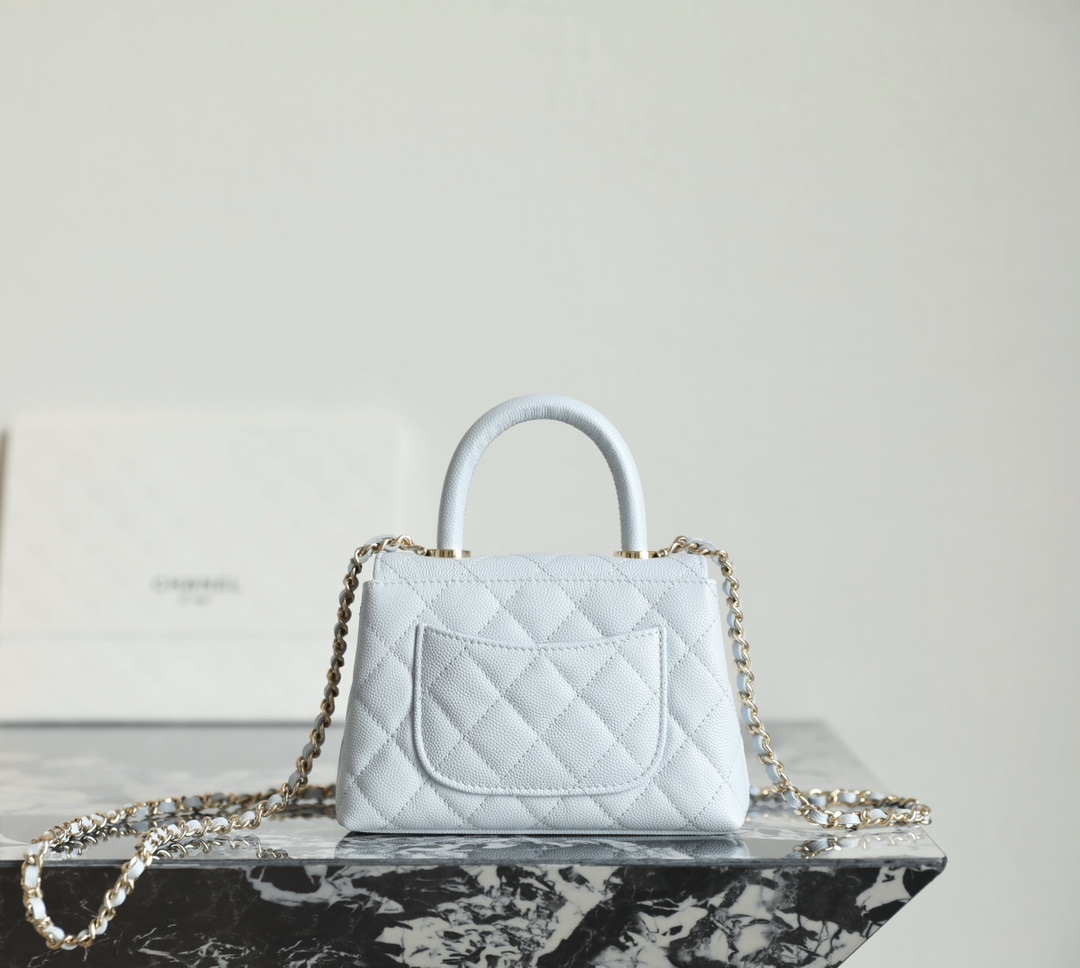 Chanel Mini Coco Handle Bag, Light Blue Impala Leather, Gold-Tone Hardware 6 i1734081529 4218 4