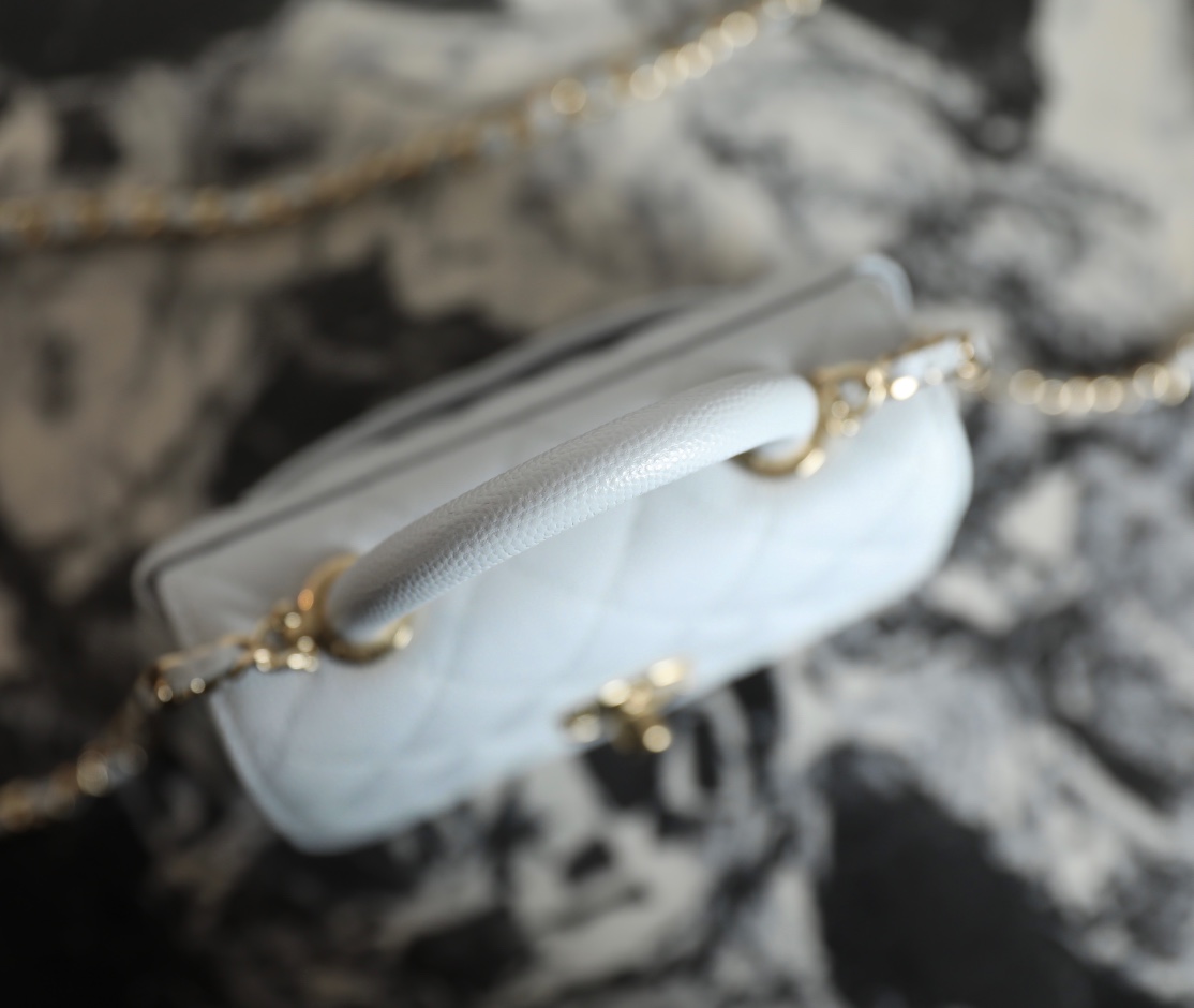 Chanel Mini Coco Handle Bag, Light Blue Impala Leather, Gold-Tone Hardware 7 i1734081529 8407 5