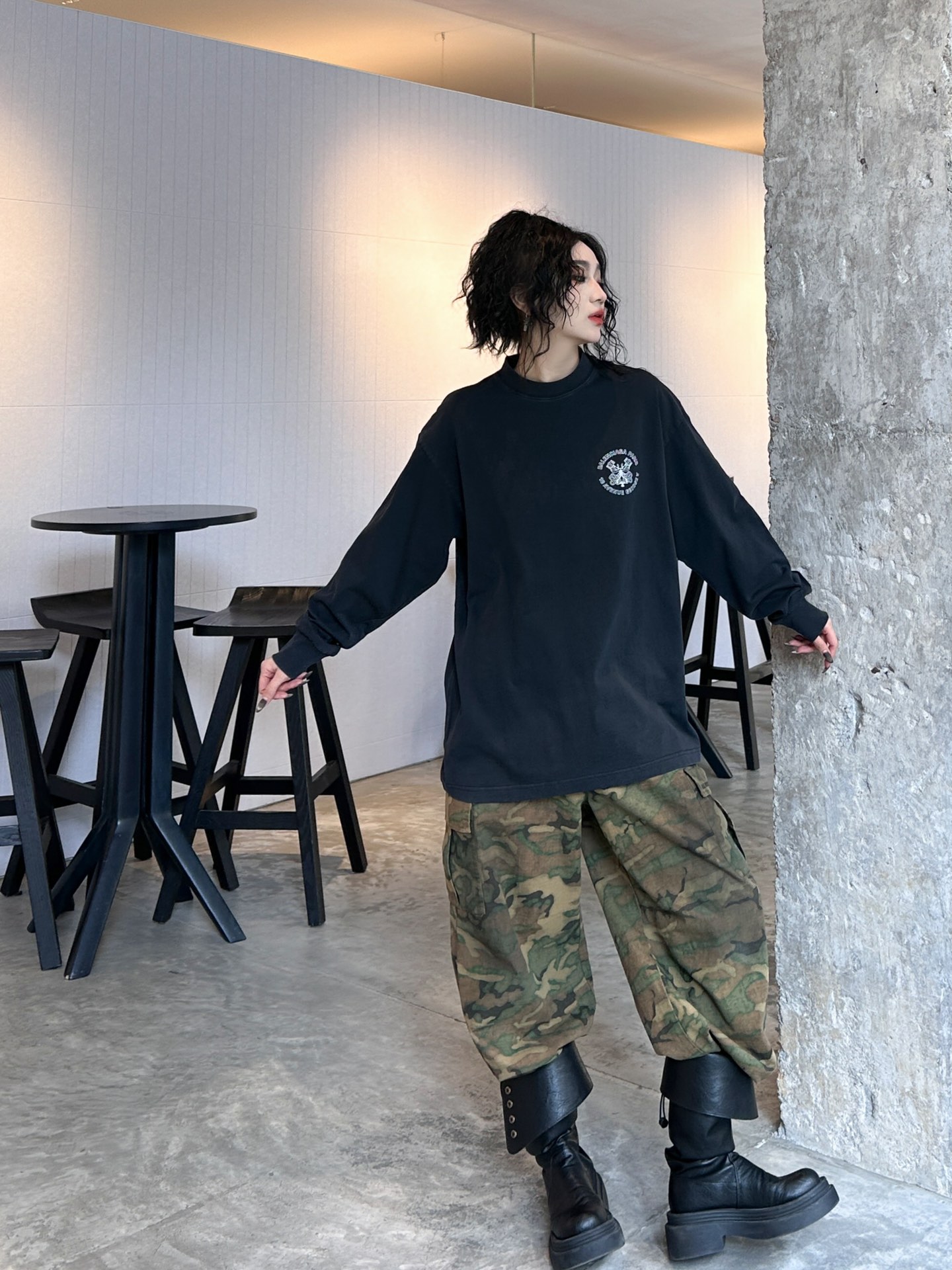 NEW麦穗系列新款长袖t恤纯棉面料手感柔软上身舒适胸前后背最新胶印logo装饰宽松版型男女同款尺码sml
